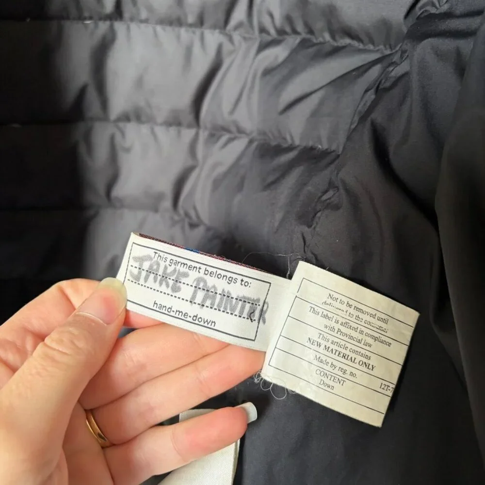 Patagonia Black Down Puffer Jacket Kids Medium 10